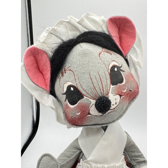 Vintage Annalee Mobilitee Pilgrim Mouse Dolls With Baskets Thanksgiving - Picture 4 of 11
